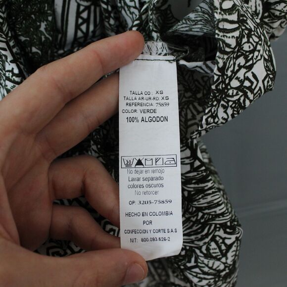 Beatriz Camacho Dress Extra Small Mini Short Tropical Floral Fairy Boho Festival - Picture 11 of 12